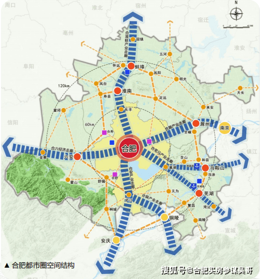 龙珠体育app：收藏！合肥最新至2035年城市规划图公布一核四心九副建国家中心城市！(图18)