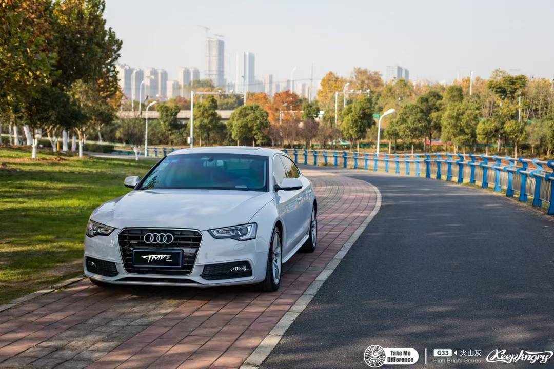 tmd潮牌改色膜奥迪a5火山灰