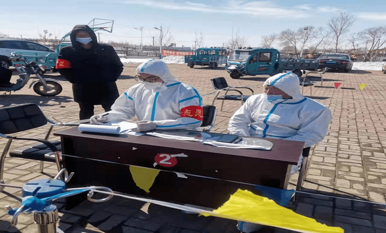 双辽市双山镇开展疫情防控志愿服务活动