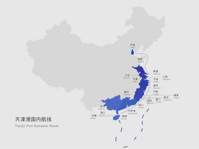 天津港港区分布图图片
