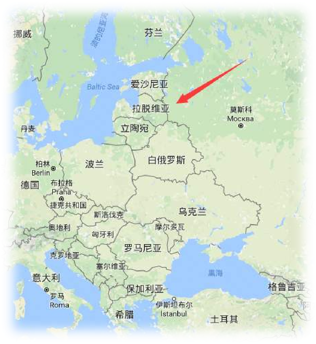 拉脱维亚的地理位置图片