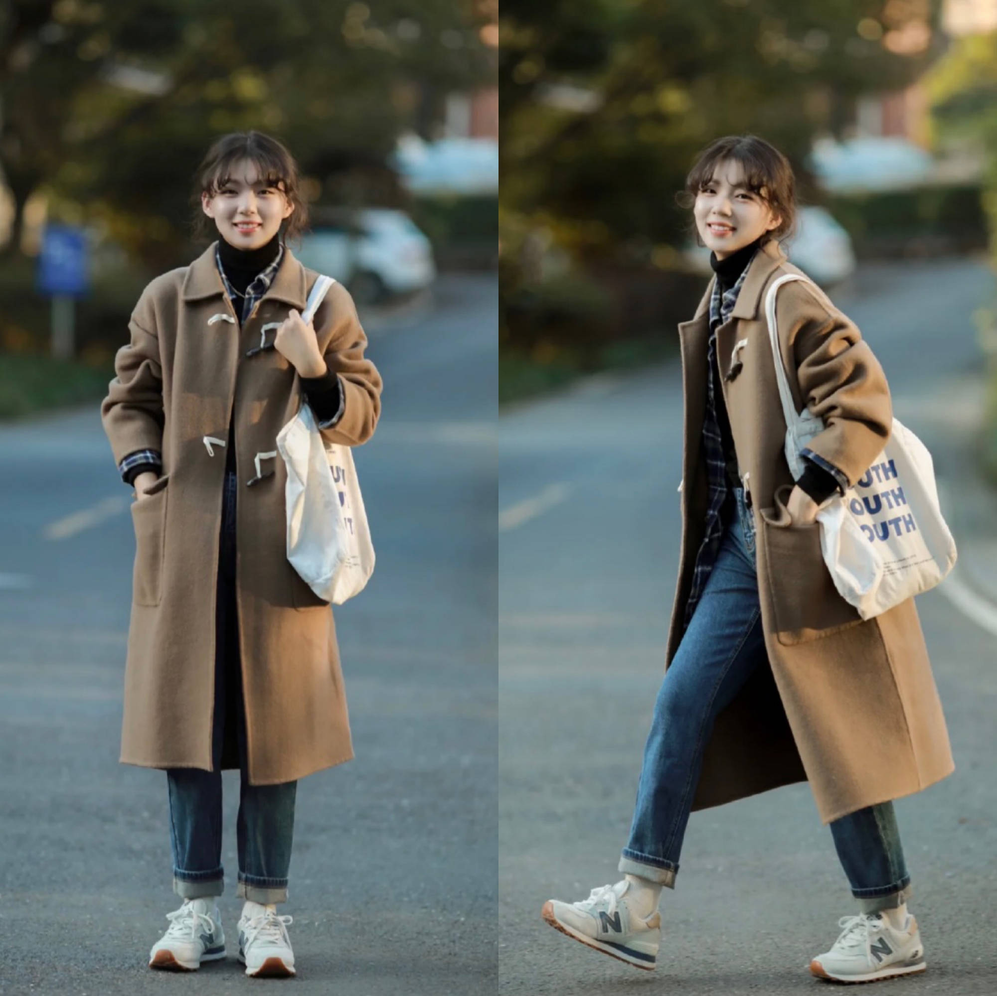 纯色廓形大衣,凹出的职场look雅致又大方,带着几分慵懒的时尚_知性