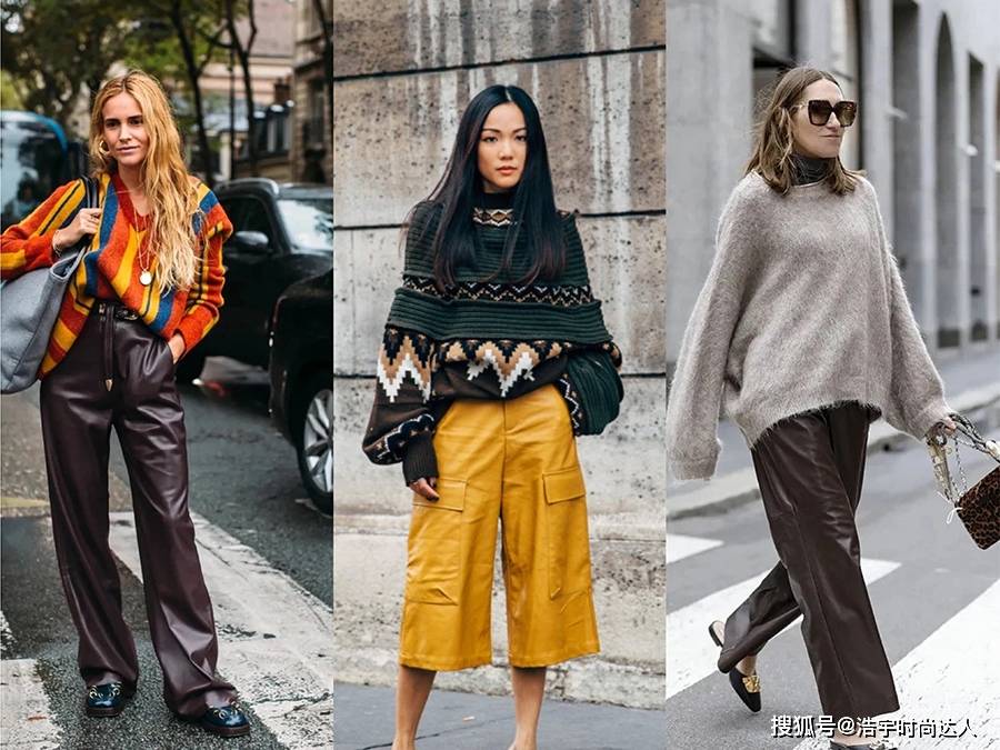 黑色 30岁以上女人穿毛衣搭配这条裤子,时髦高级,整个秋冬又美又暖