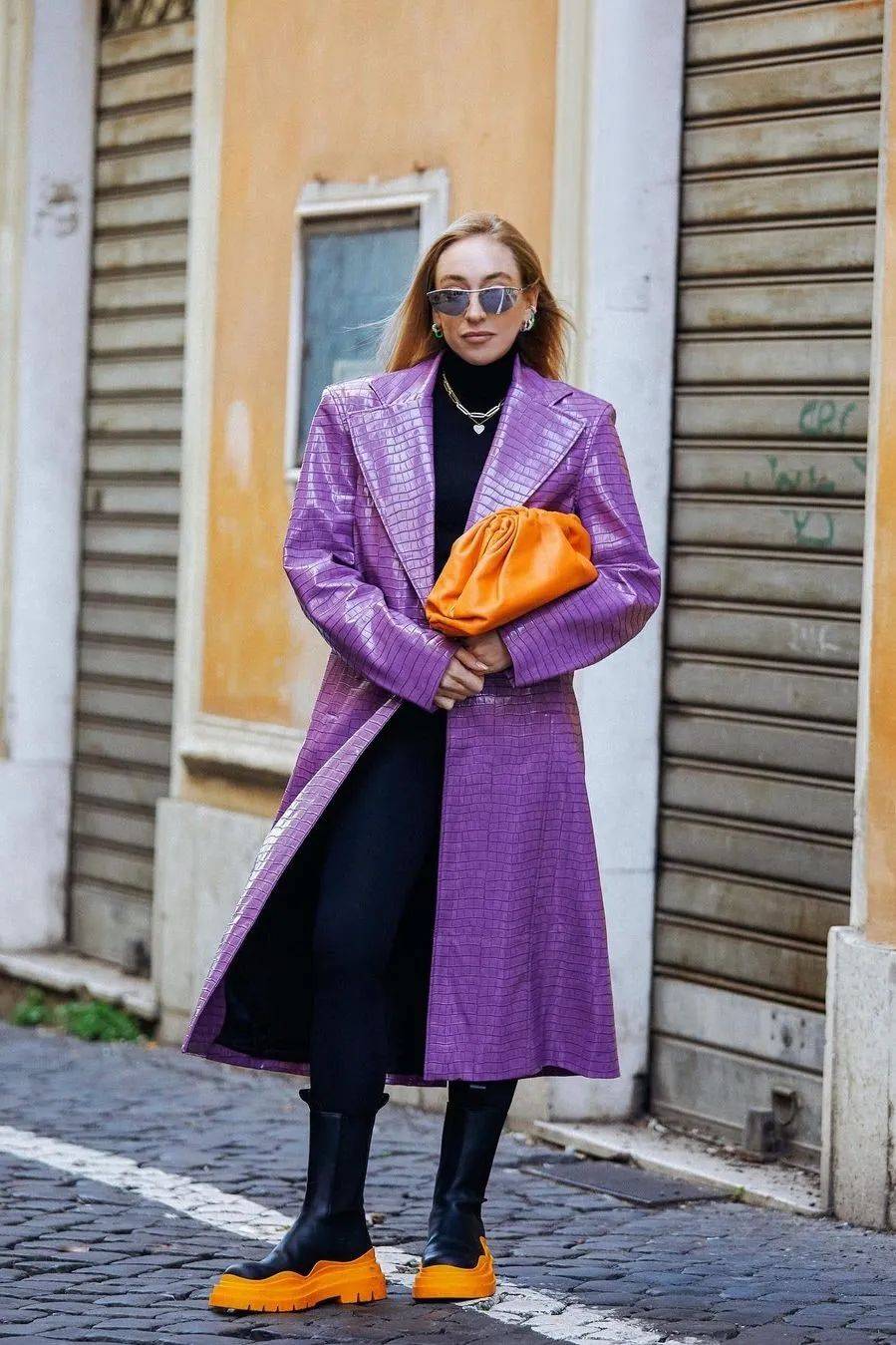 紫色和橙色——春天最时尚的颜色组合_marant_系列_gaga