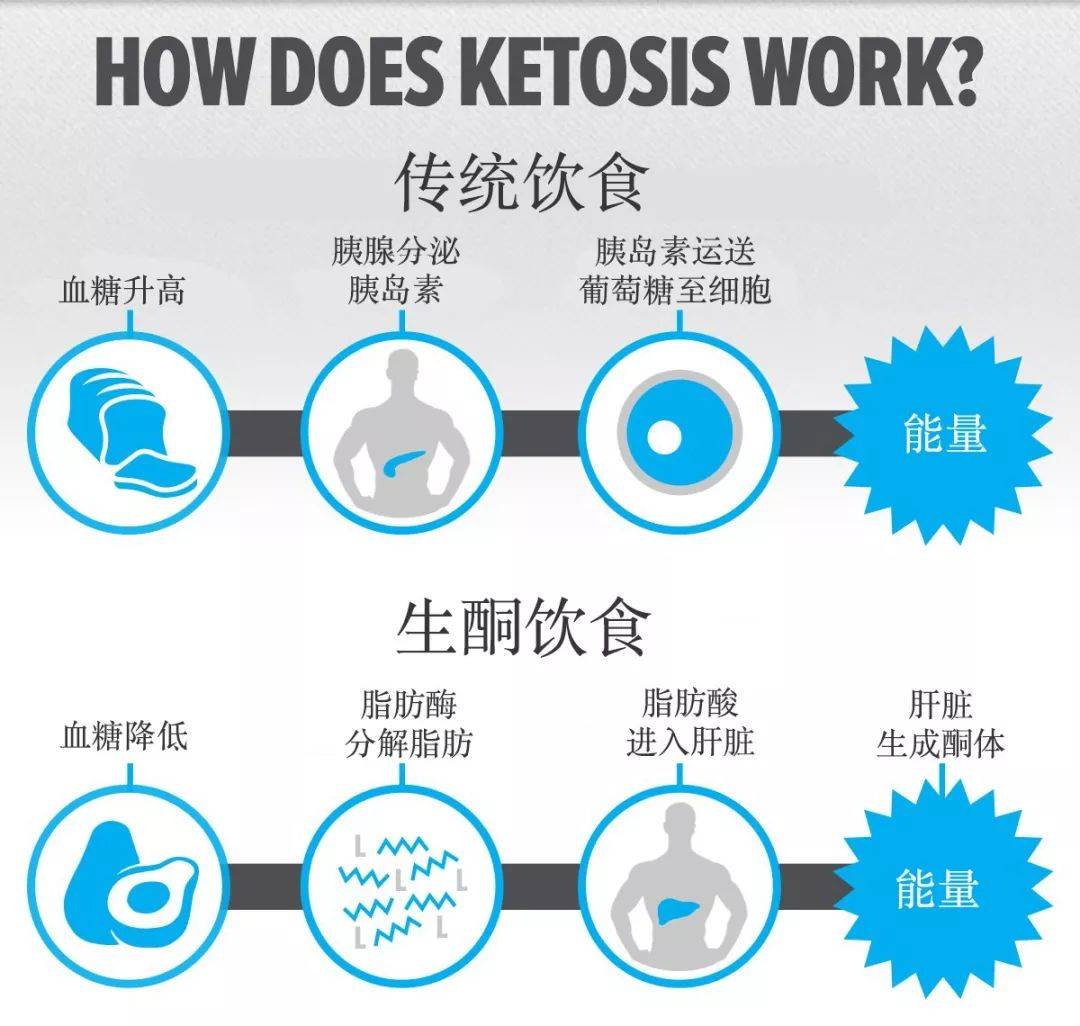 生酮飲食的定義是,高脂肪(佔到總熱量的70%~80%),適量蛋白質(1g/kg)