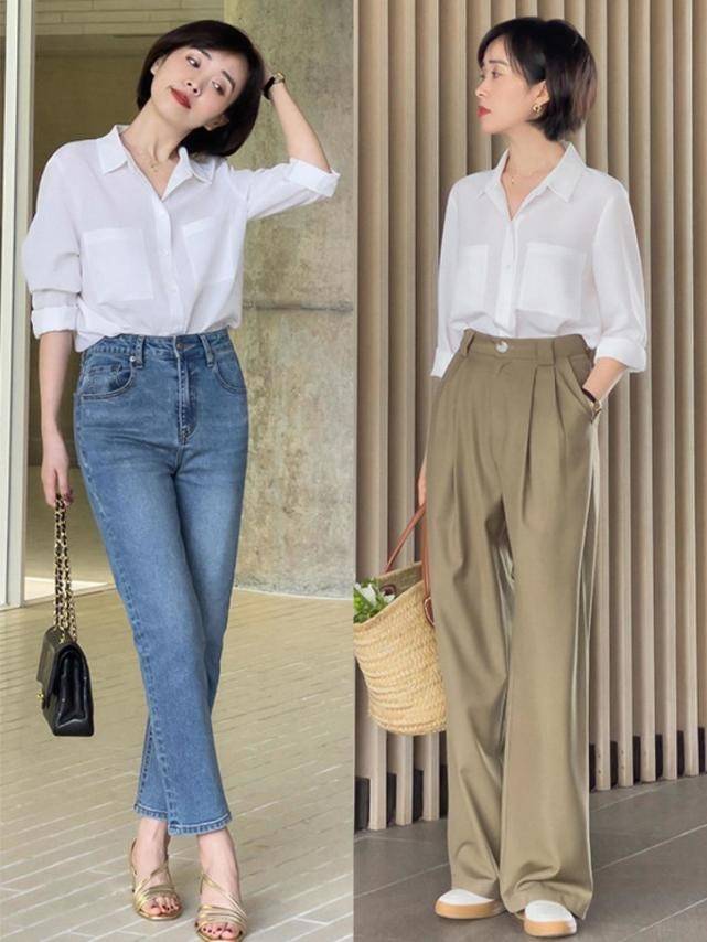 原创腿短的女人一定要穿高腰裤这3种搭配方式让你瞬间显高10厘米