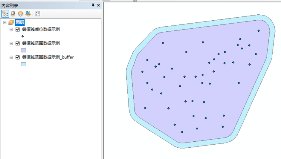 arcgis等值线图绘制图片