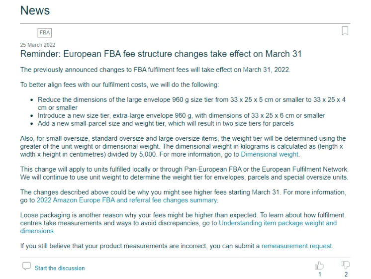 亚马逊fba改变运费计算规则 这类产品4月起成本飙升 体积 重量 计费 亚马逊fba改变运费计算规则 这类产品4月起成本飙升 体积 重量 计费