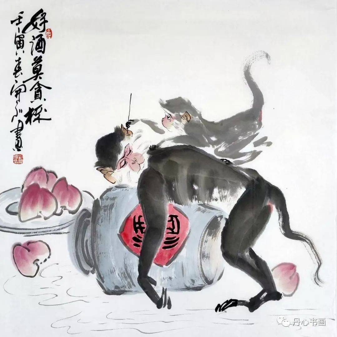 生动活泼,妙趣横生|画家刘开永猴画艺术_灵猴_中国_国画