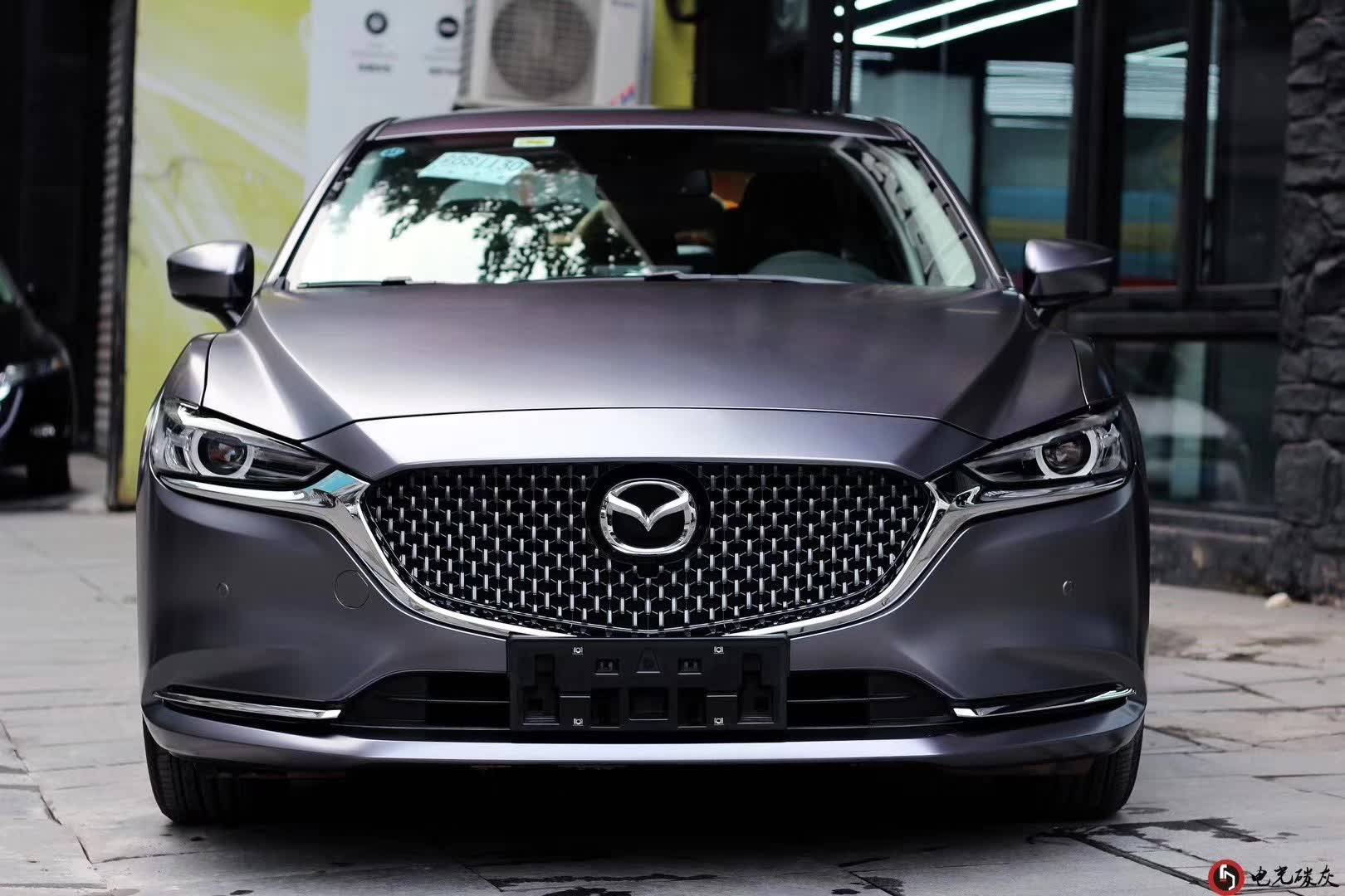 帅爆了没有马自达阿特兹skto电光金属碳灰改色膜