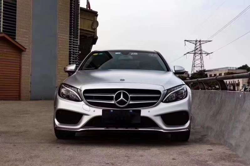 质感保镖气质拉满skto电光金属银改色膜奔驰c200l