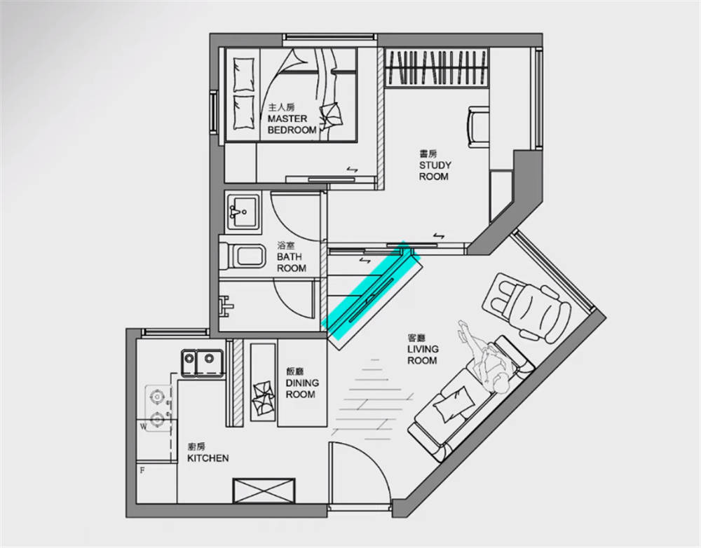 蜗居的户型和大体情况大家在看的同时也可以猜猜这间蜗居的装修费用