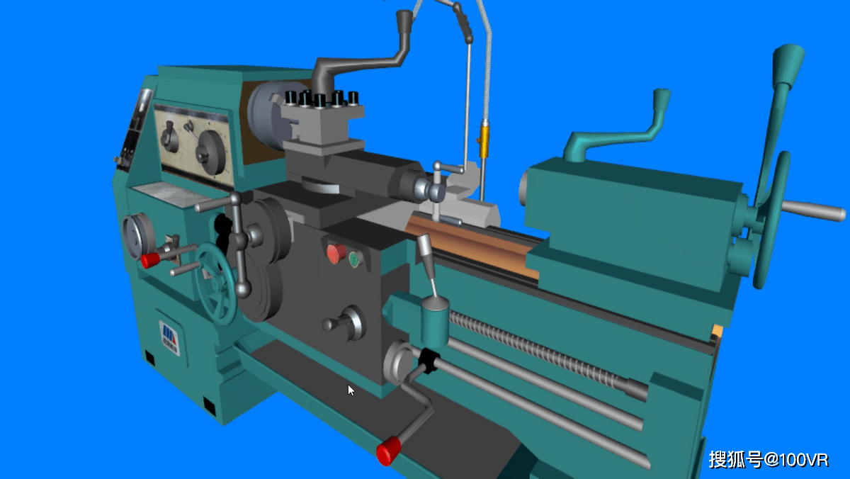 經典車床ca6140動畫3d結構太細緻了看一遍都驚呆了