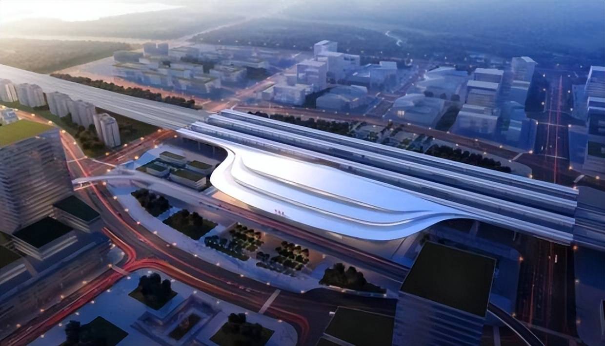 江苏这座高铁站有两条高铁线经过规模4台10线站房15万平方米