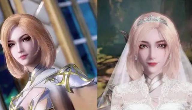 原创斗罗大陆唐三女友穿婚纱白丝千仞雪太养眼小舞才是真爱