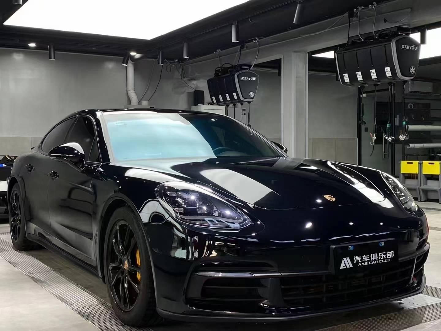 效果超赞又黑又亮保时捷pet修复亮黑改色膜skto