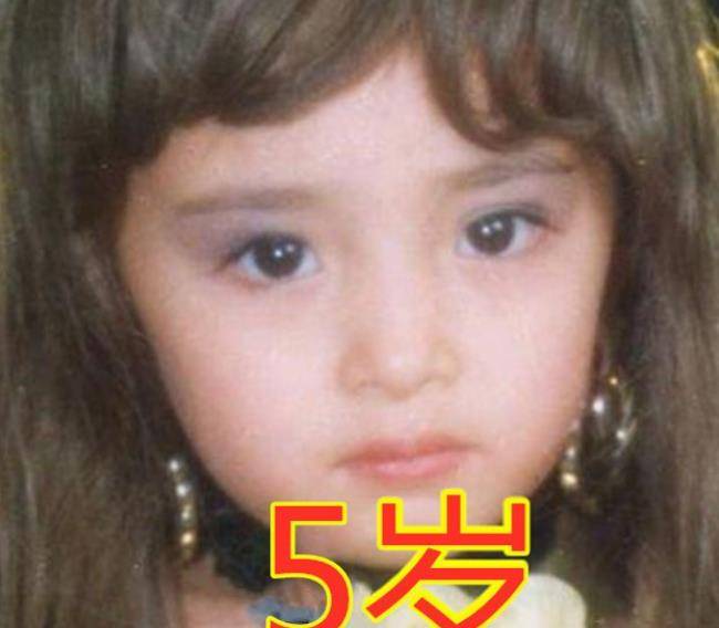 最近有人把杨幂曝光在网络上的老照片修