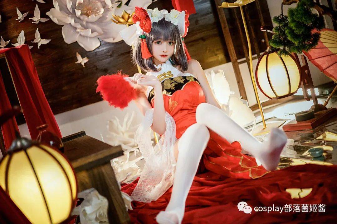 cos:碧蓝航线旗袍柴郡cos正片@鳗鱼霏儿_@cai_wb_布林