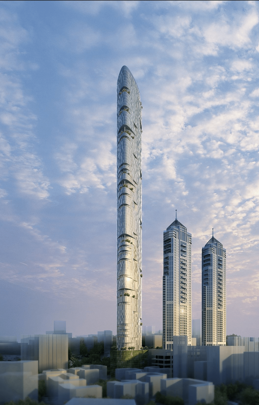 全球11大经济体在建的超高建筑中美俄以400米级摩天楼引领
