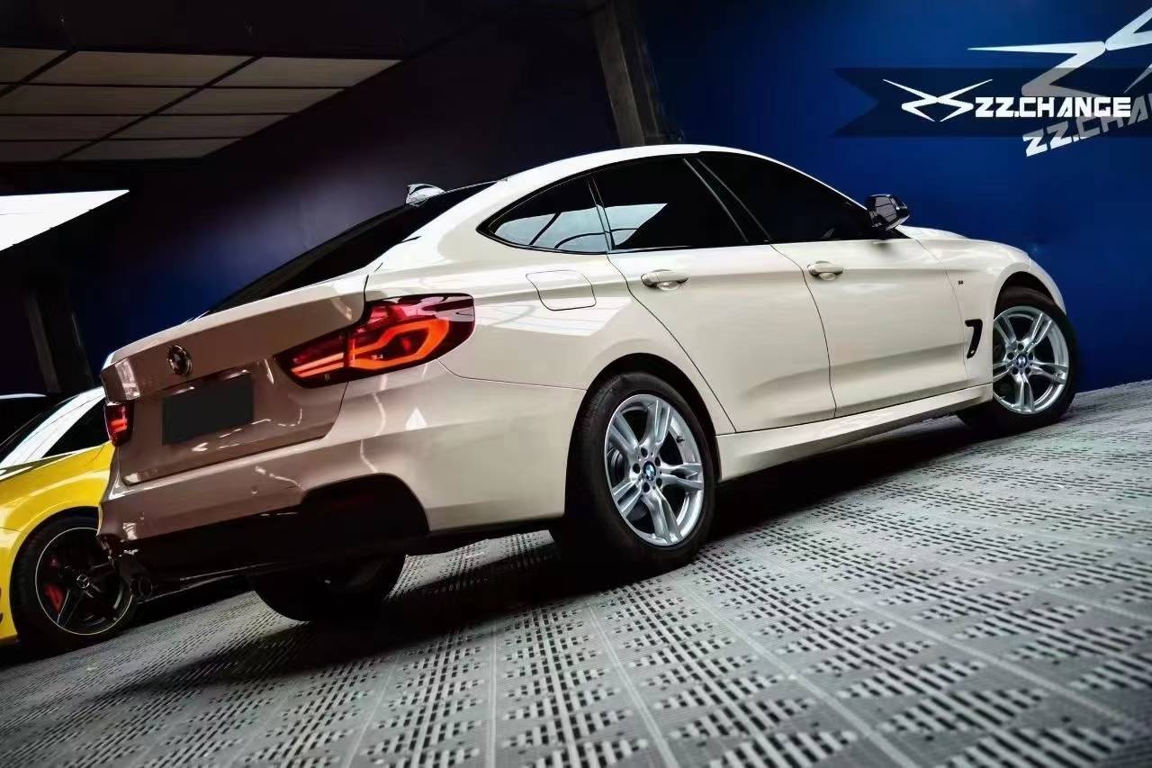 宝马skto改色膜水晶卡其米兰效果展示