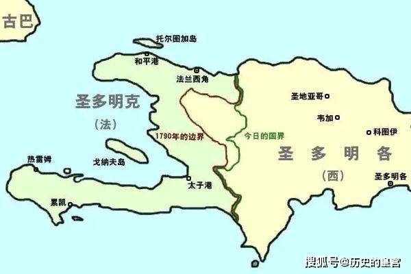 70%领土仍是西班牙殖民地,称西属圣多明各,就是今天海地邻国多米尼加