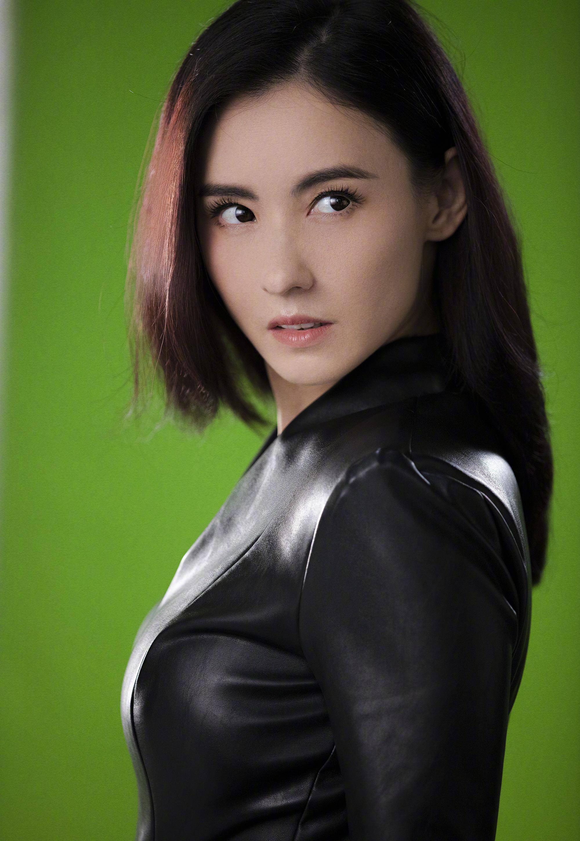 原创40岁张柏芝近照穿黑色皮衣大秀身材再现河东狮吼经典台词