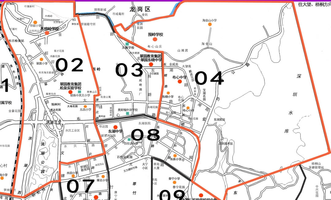 罗湖区域分界线图图片