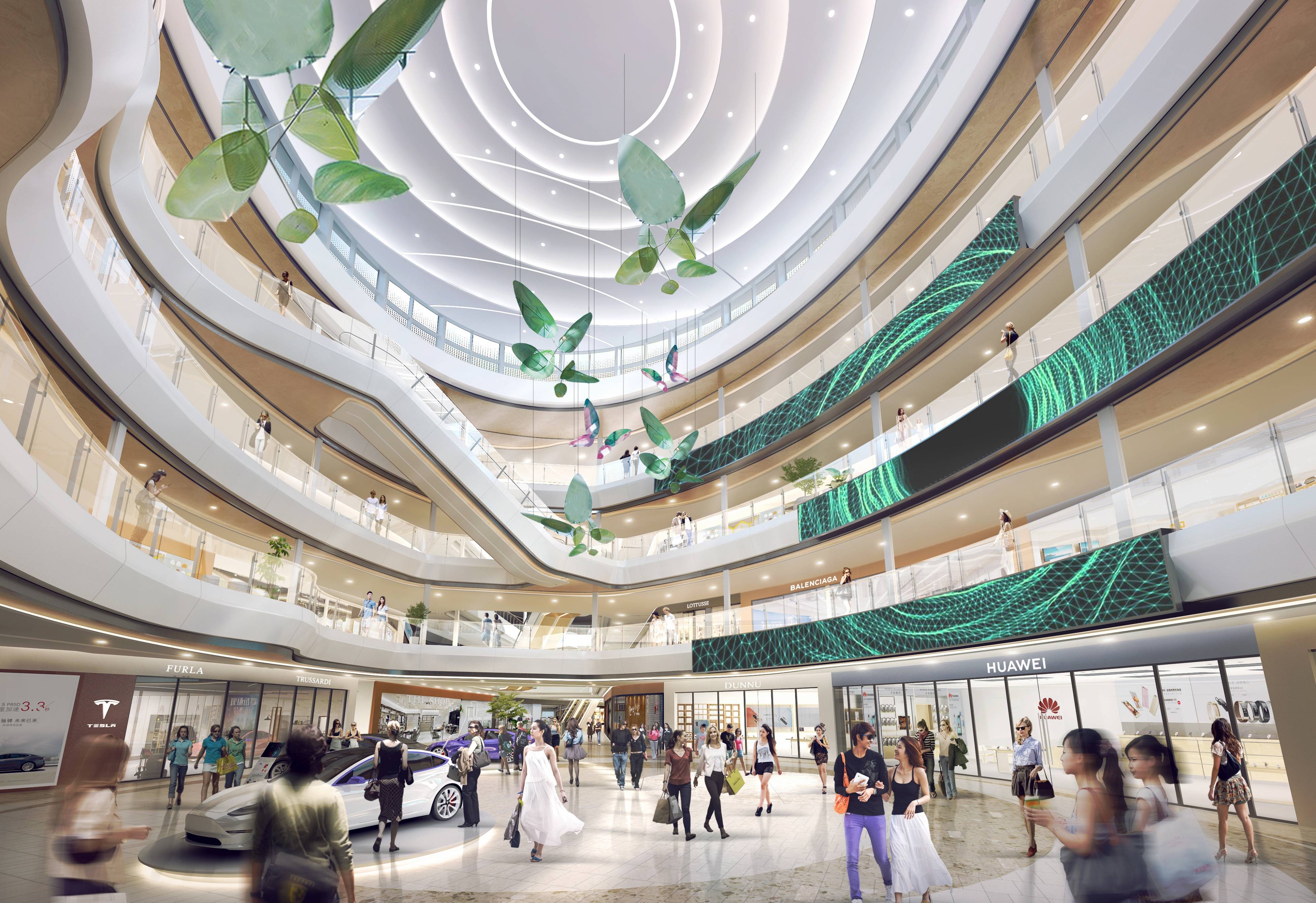 大型购物中心设计案例青岛金茂览秀城创意设计分享