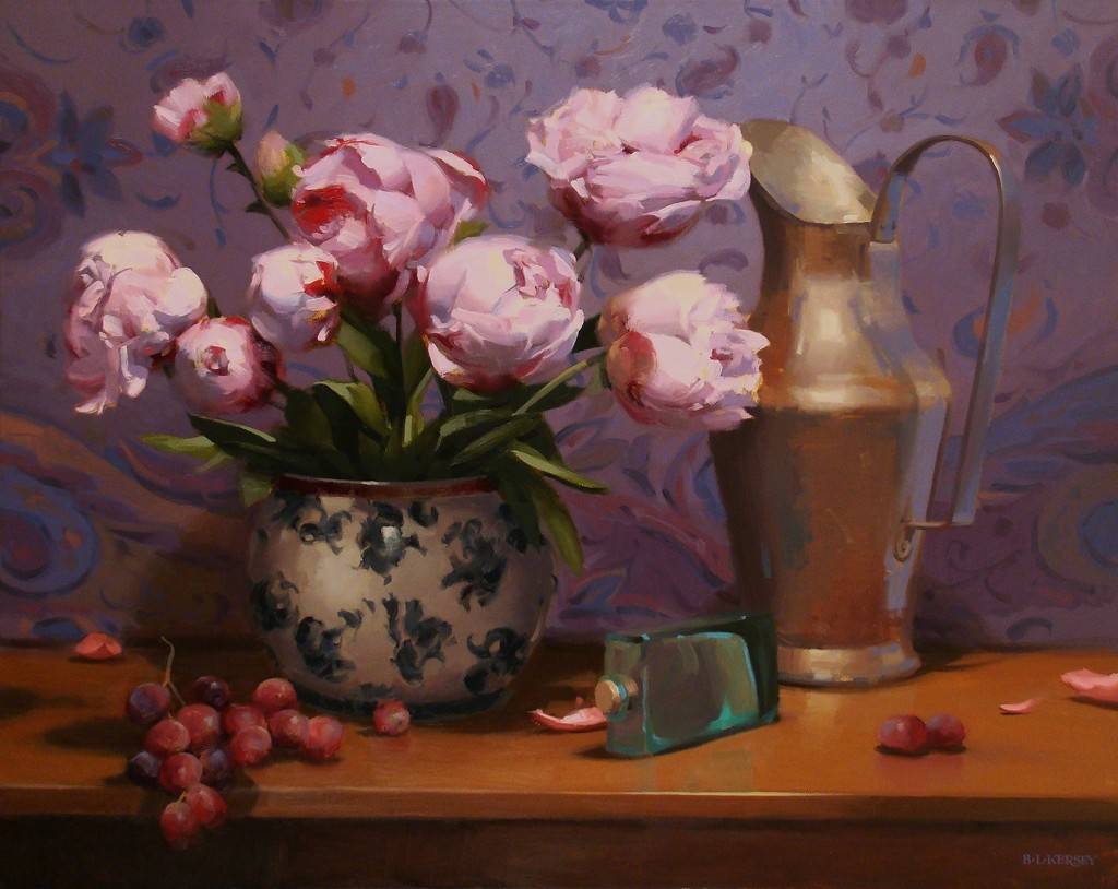 优雅传统的静物花卉油画，好看极了_搜狐网