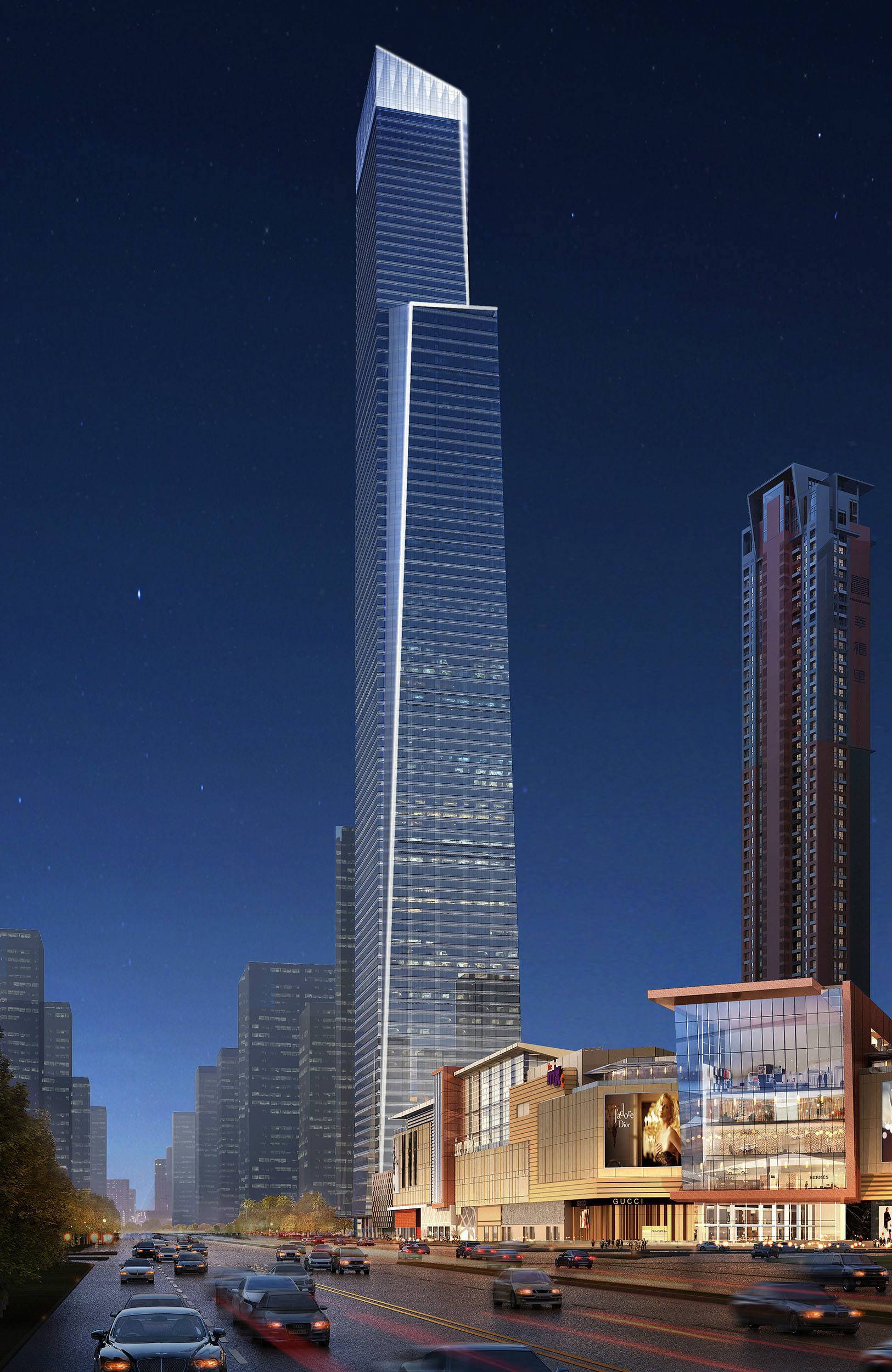 高403米广西第一高楼华润大厦刷新南宁天际线