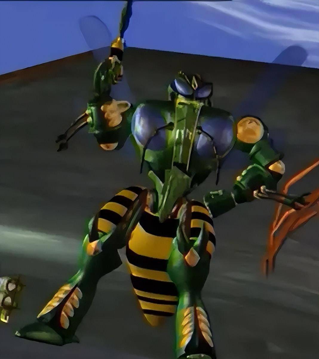 原创不死的反派角色变形金刚王国加强级黄蜂勇士