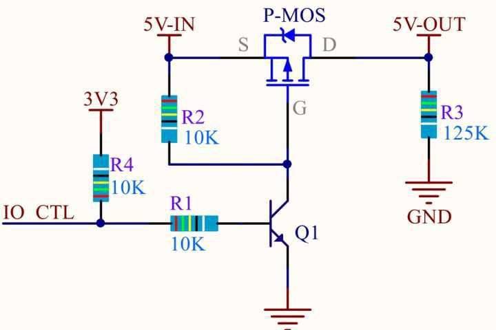 所以她的电路图是这样设计的:功率mos管作为常用的半导体开关,其驱动