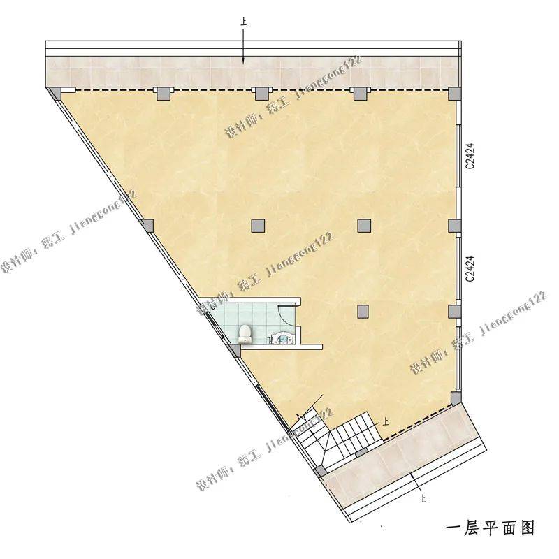 三角形面积建房图图片