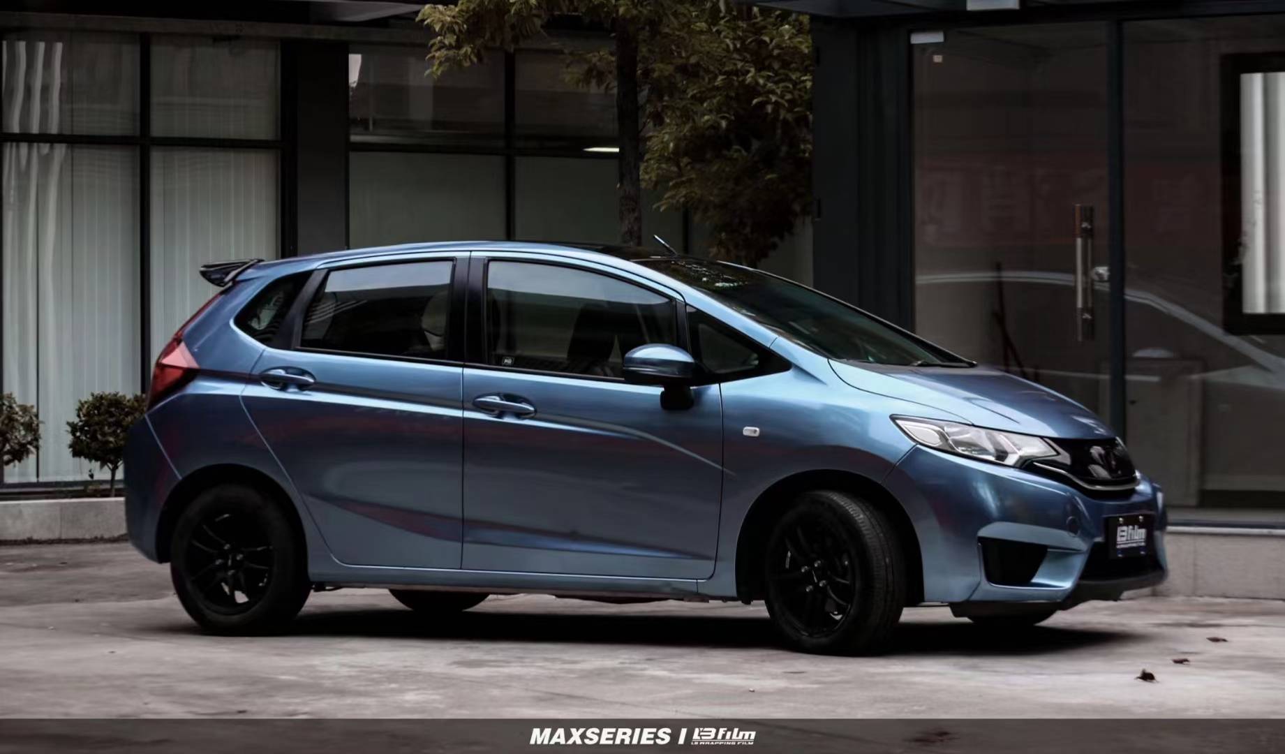 本田飞度lbfilm改色膜液态金属钨蓝