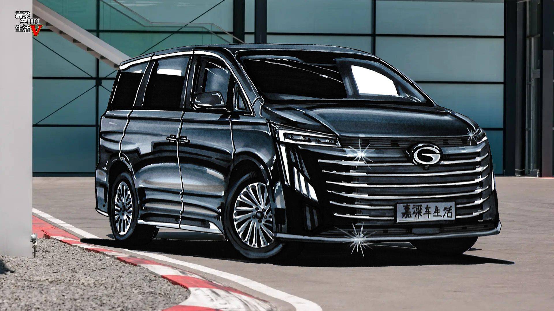 手绘揭秘全新一代传祺m6商务车将提供丰田ths混动技术车型