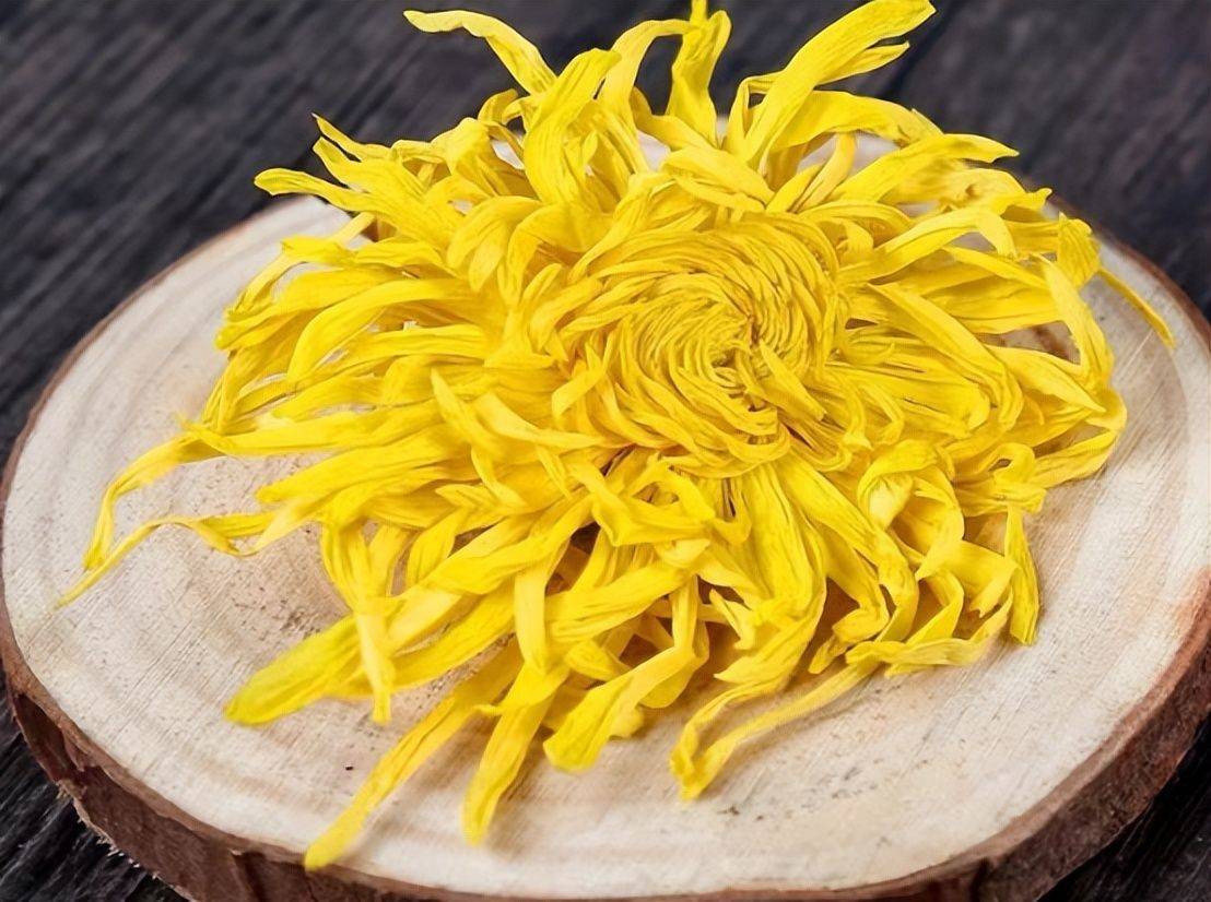 冲泡的时候取上一朵青驰菊即可,加入适量的枸杞,经过3~5分钟的闷泡