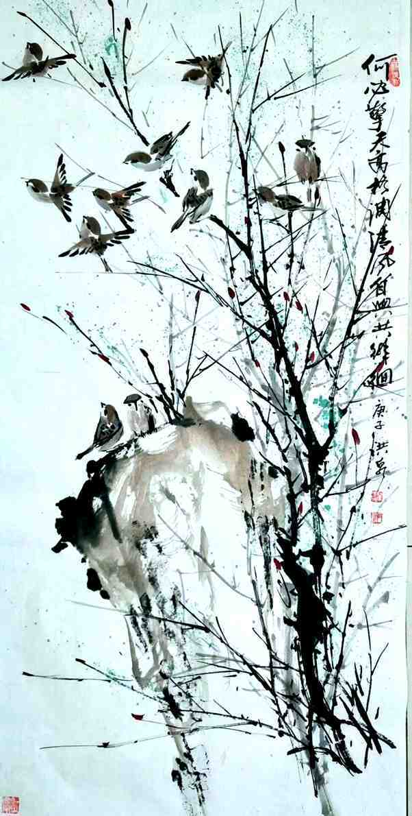 著名画家翟洪泉先生花鸟画艺术造诣之鉴赏