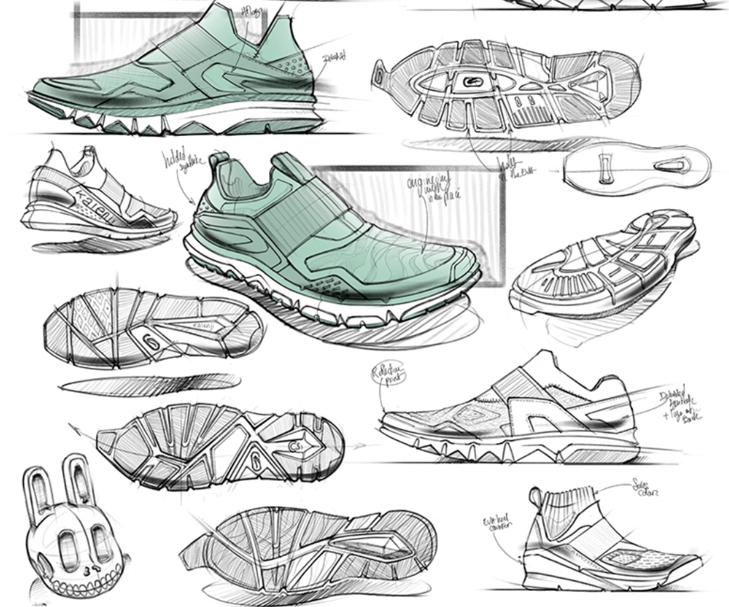 运动鞋画法设计图片