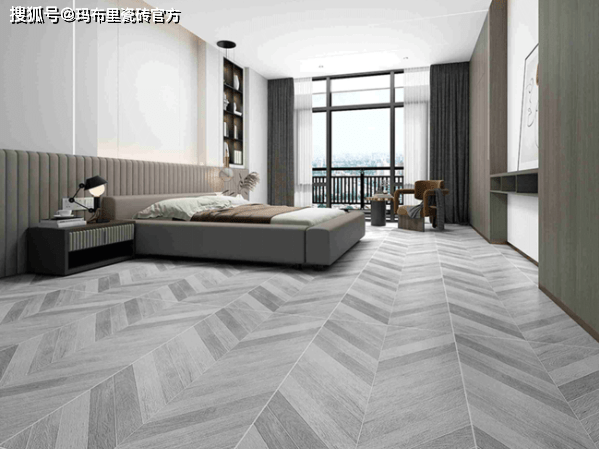 鱼骨纹木纹砖效果图-设计尽显鱼骨纹应用之美_瓷砖_布里新特雅_装饰