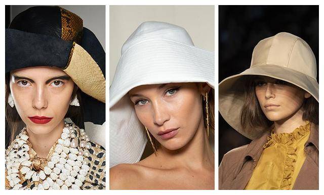 帽子时尚趋势 2020春夏时装周上备受关注的时尚女帽_草帽_帽檐_的设计