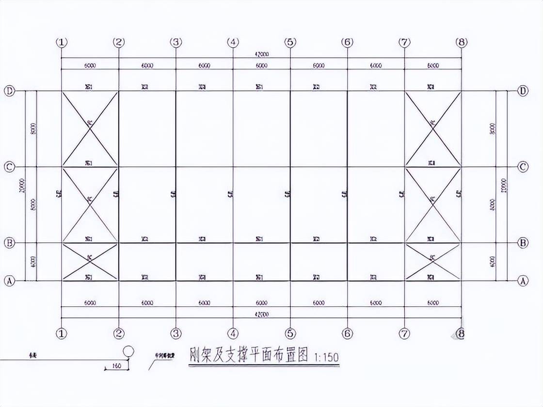 42米长光伏农业大棚建筑结构全套cad图
