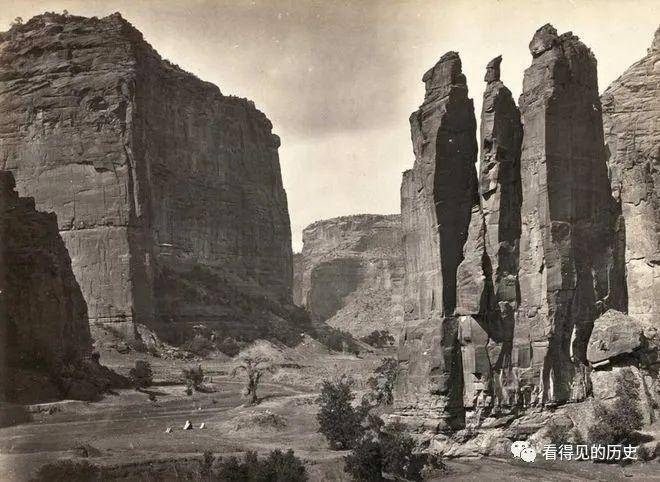 老照片 19世纪的美国西部 那壮美的景色