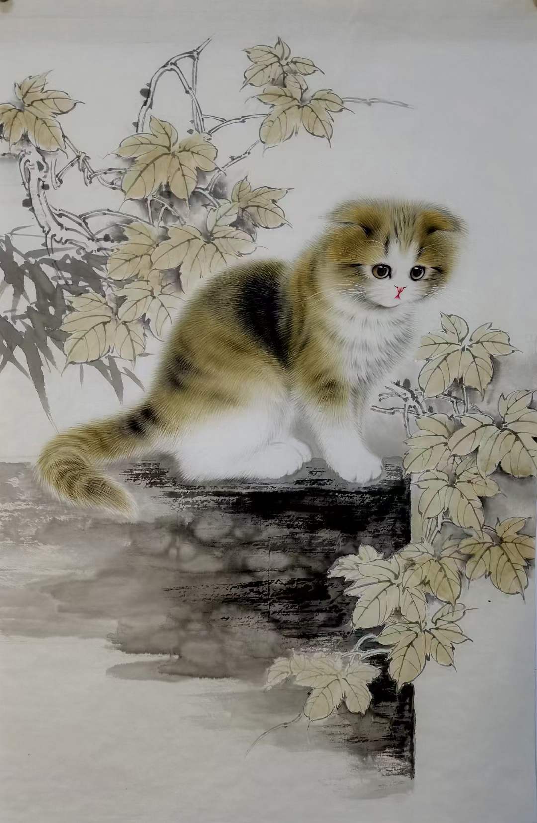 中美协秦文轩,画猫圣手,生动传神_笔下_作品_艺术