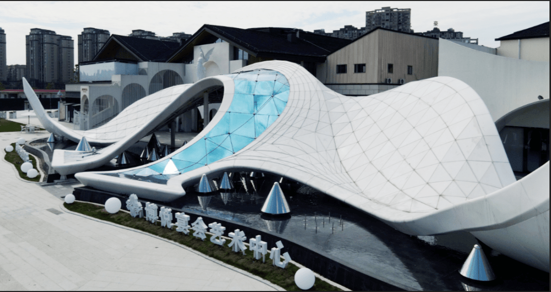 幕墙外墙铝单板之上饶博悦宴会艺术中心