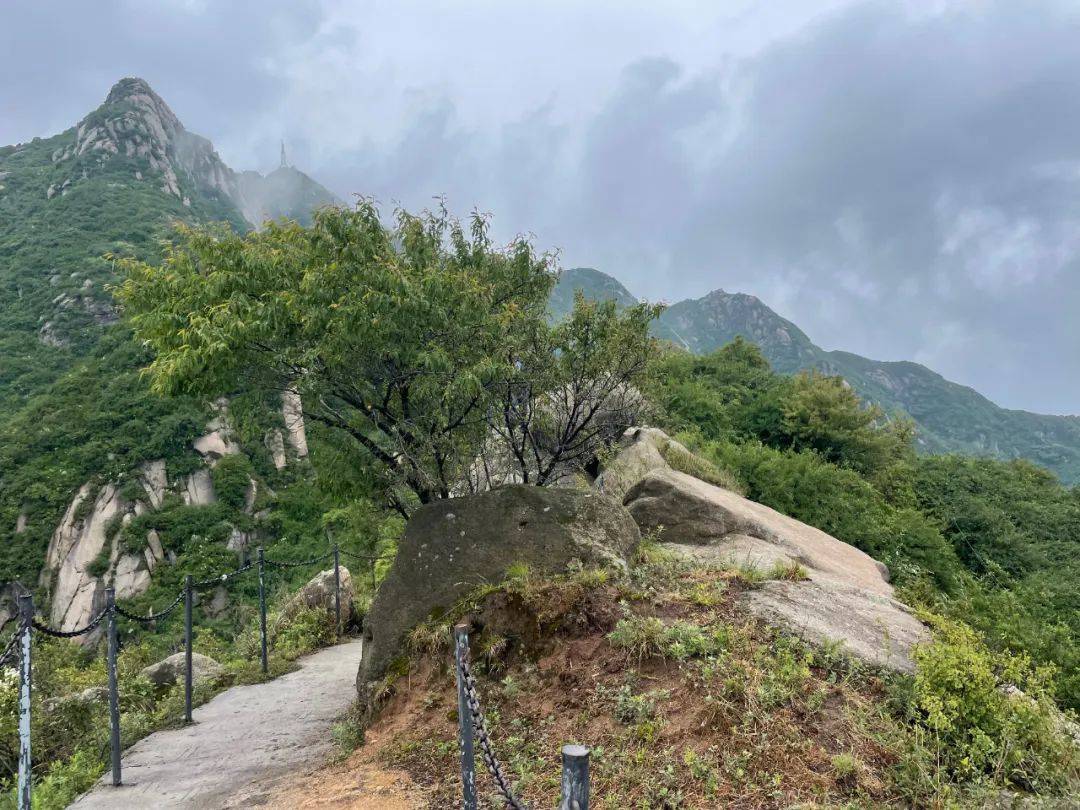 河南旅游娘娘山雨季特辑走向雨雾中