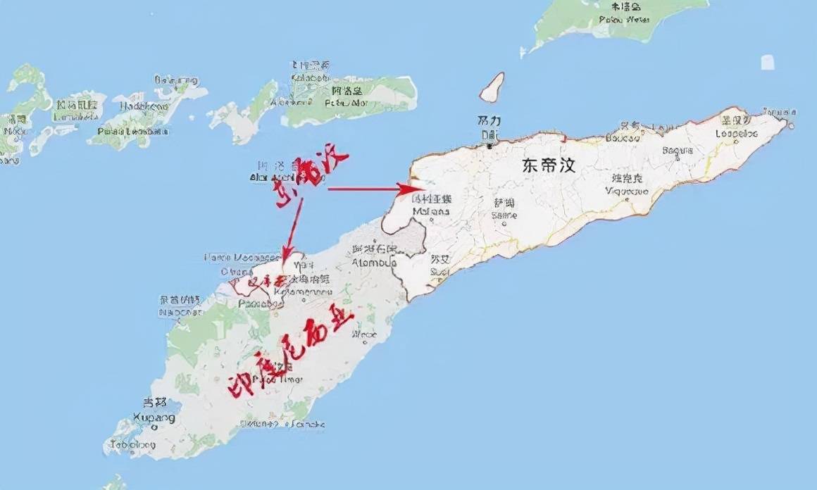东帝汶地理位置地图图片