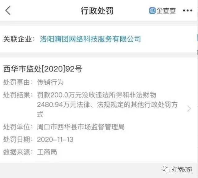 嗨团团购被投诉售假 曾涉嫌传销被罚没2600多万元(图1)