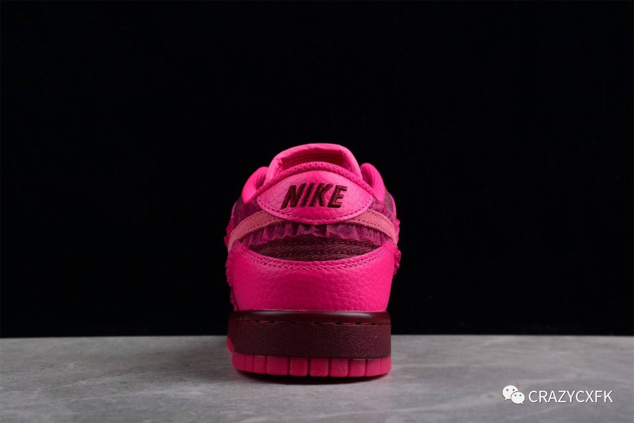 耐克nikedunklowvalentinesday蕾丝情人节玫粉低帮运动板鞋