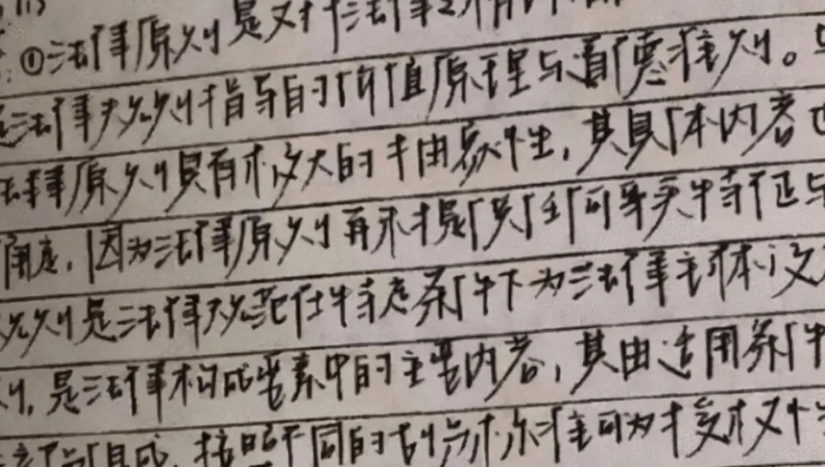 原创高考出现神仙卷面字迹工整犹如印刷体阅卷老师赞不绝口