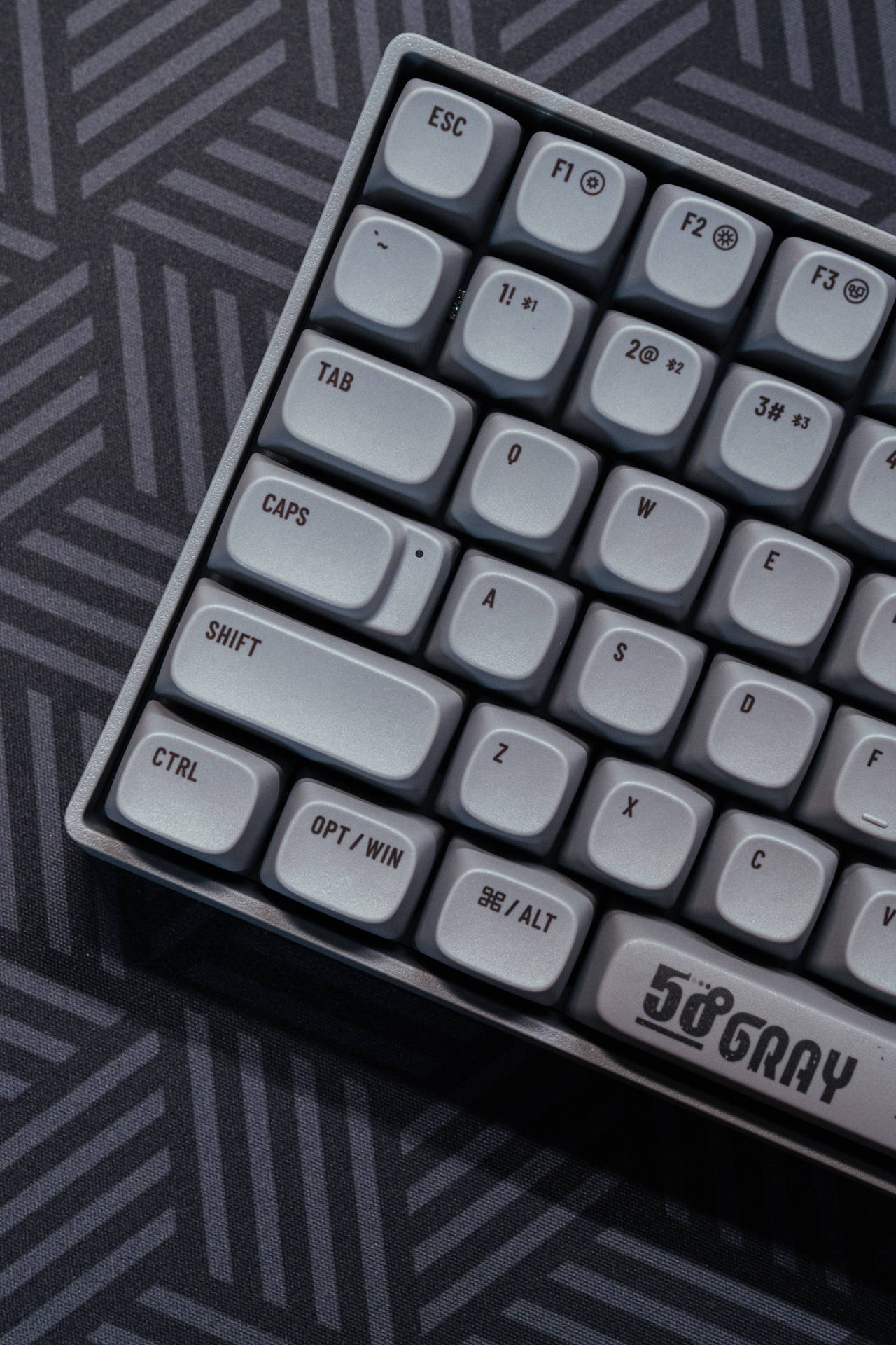 50灰紧凑的100key键位lofree洛斐小翘水泥灰蓝牙机械键盘